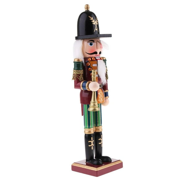Esquirla 30cm Wooden Nutcracker Solider Figures Model Puppet Doll Toy Table #4 Hand number