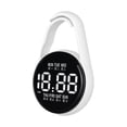 thumbnail image 2 of Waterproof Luminous LED Electronic Hanging Watch - USB Rechargeable H3 Watch for Daily Work Study Travel Outdoor Use(White 3 Inch), 2 of 5