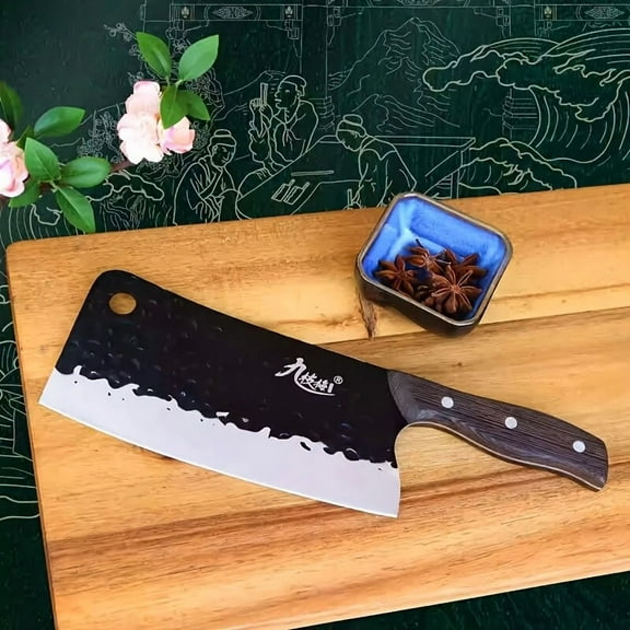 Kitchen Knife Stainless Steel Butcher Chef Damascus Cleaver Chopping Meat