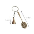 thumbnail image 2 of Hmgxay Badminton Keychain, Simulated Badminton Charm Pendant for Sports Lovers, Alloy Badminton Souvenir Keychain for Students, Unique Badminton-Themed Gift for Holidays, 2 of 8