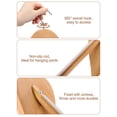 thumbnail image 4 of Perchas de madera para trajes HOUSE DAY con hombros anchos, paquete de 6, color natural, 4 of 9