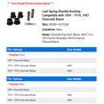 thumbnail image 2 of Leaf Spring Shackle Bushing - Compatible with 1969 - 1974, 1987 Chevy Blazer 1970 1971 1972 1973, 2 of 2