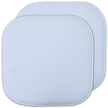

Sweet Home Collection Memory Foam Honeycomb Non-Slip Back 16 x 16 Chair Cushion Pad 2 Pack