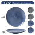 thumbnail image 5 of MONITO Ceramic Dinner Plate Sets, Pasta Bowls Set of 4, Salad Plates, Microwave Safe, Stoneware Dishes Set, Dinnerware Set For Restaurants And Kitchens, 5 of 7
