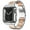 Silver-Rose Gold, variant on Metal Apple Watch Band 42mm 44mm 45mm Stainless Steel Strap with TPU Cover, WristBand Link Bracelet Chain for iWatch Series 7 6 5 4 3 2 1 SE