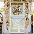 thumbnail image 5 of Fall Garland 6 Ft Autumn Maple Leaf Garland with White Pumpkins and Berries for Thanksgiving Fireplace Mantle Decor Farmhouse Harvest Home Indoor Outdoor Hanging Decoration, 5 of 7