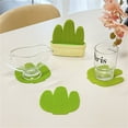 thumbnail image 3 of Cactus Shape Dining Decors Office Accessories Drinkware Pad PVC Resin Texture, 3 of 21