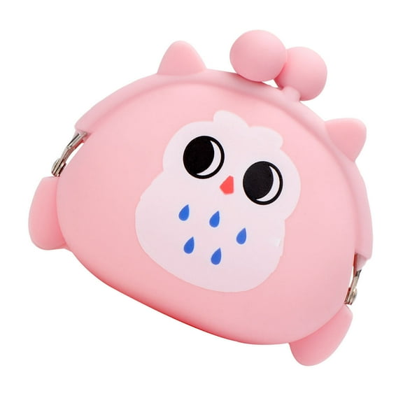 LABSERRON Pink Silicone Coin Purse for Storage Vivid Candy ID Cards Coins Cash Small Items Perfect present