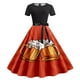 thumbnail image 3 of WILLBEST Vestidos Casuales Vestido Informal de Verano para Mujer, Cuello Redondo, Manga Corta, Cinturón Extraíble, Estampado Oktoberfest Mediana, 3 of 3
