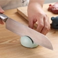 thumbnail image 2 of 1pc, Knife Sharpeners, Mini Frogs Sharpening Knife Tools, Kitchen Sharpener For Knife Scissors Blade, Manual Scissors Sharpener, Multi-function Sharpening Stone, Knife Sharpener Grinding Tool For Home, 2 of 5