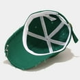thumbnail image 4 of LEKODE Hats for Men Flat Brim Beach Hat for Women Cotton Baseball Cap Travel Hat Camo Hat Running Cap for Women Women Hats Green One Size, 4 of 5
