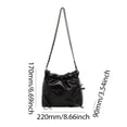 thumbnail image 3 of Bolsa de hombro Bolso bandolera para mujer, bolso tipo cubo con lazo de cuero PU, bolso de hombro bonito, bolso de uso diario, 3 of 9