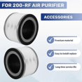thumbnail image 5 of Air Purifier Replacement Filter for Levoit Vista 200 200-RF, 3-In-1 Premium H13 True HEPA Filters Ac, 5 of 5
