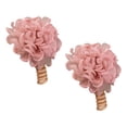 thumbnail image 4 of 2 piezas Bandas para el cabello de flores Bobina de cabello espiral elegante para el favor de la fiesta de cumpleaños rosa, 4 of 8