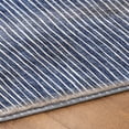thumbnail image 5 of Addison Rugs Dream Shag Premium Machine Washable Transitional Stripes Navy Rectangle Rug, 5' x 7'6", 5 of 8