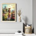 thumbnail image 2 of Hilo Algodón Bordado Punto Cruz Niña Jardín Castillo Contado 11CT 40x55cm, 2 of 9