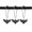 Black-skullmoth, variant on Set of 12 Skull Death's-Head Hawkmoth Shower Curtain Hooks Rings Halloween Party Supplies Haunted House Decoration Stainless Steel Rustproof (Gold-SkullMoth)