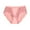 Pink, variant on QQAMB Underwear for Women Lace Trim Bikini Panties Ladies No Show Midi Waist Nylon Comfy Breathable Panties