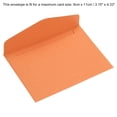 thumbnail image 4 of Mini Sobres, 60 Paquetes Papel En Blanco Pequeños Artículos Almacenamiento Negocios Tarjeta Soporte para Saludo Nota Fiesta, Naranja, 4 of 6