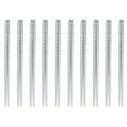thumbnail image 1 of Miangastore 10 Pcs Stainless Steel Chopstick Spiral Chopsticks Long Lightweight Chopstick, 1 of 9