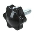 thumbnail image 2 of 15 Pcs M6 x 15mm Macho Rosca 25mm Hex en Forma de Cabeza de Sujecion Perilla Negro, 2 of 4