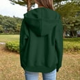thumbnail image 6 of Womens Hoodie Womens Oversized Hoodie Women's Hoodies & Sweatshirts Casual Long Sleeve Pullover Hoodie Lightweight Comfortable Fashion Top For Everyday Wear Green - L, 6 of 9