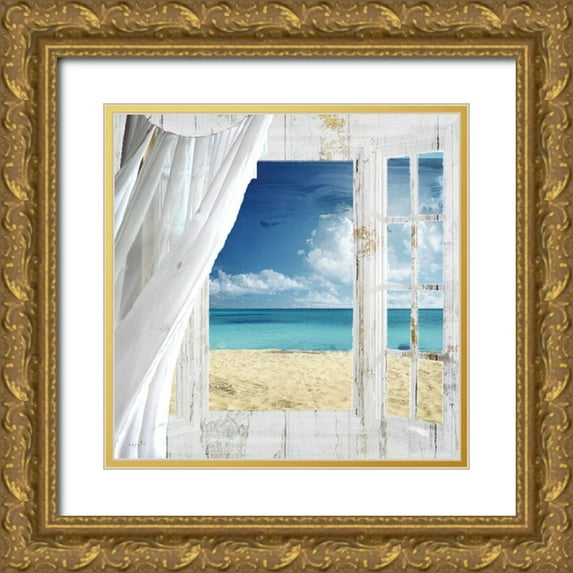 Sophie 6 12x12 Gold Ornate Wood Framed with Double Matting Museum Art Print Titled - Summer View