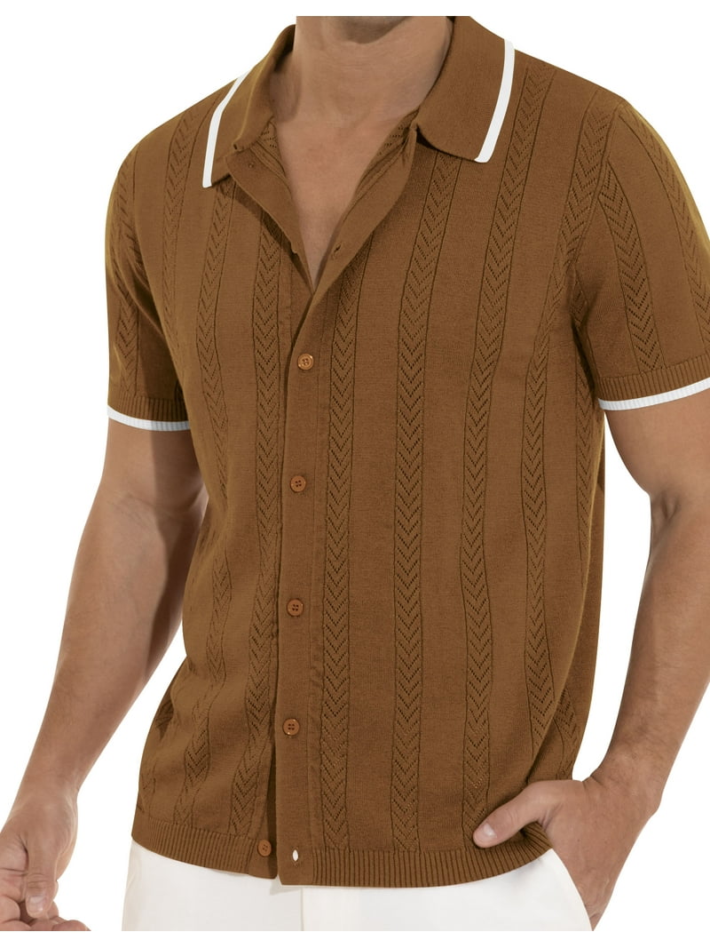トップス BoTT Button Down Knit Polo L BoTT Button Down Knit Polo L