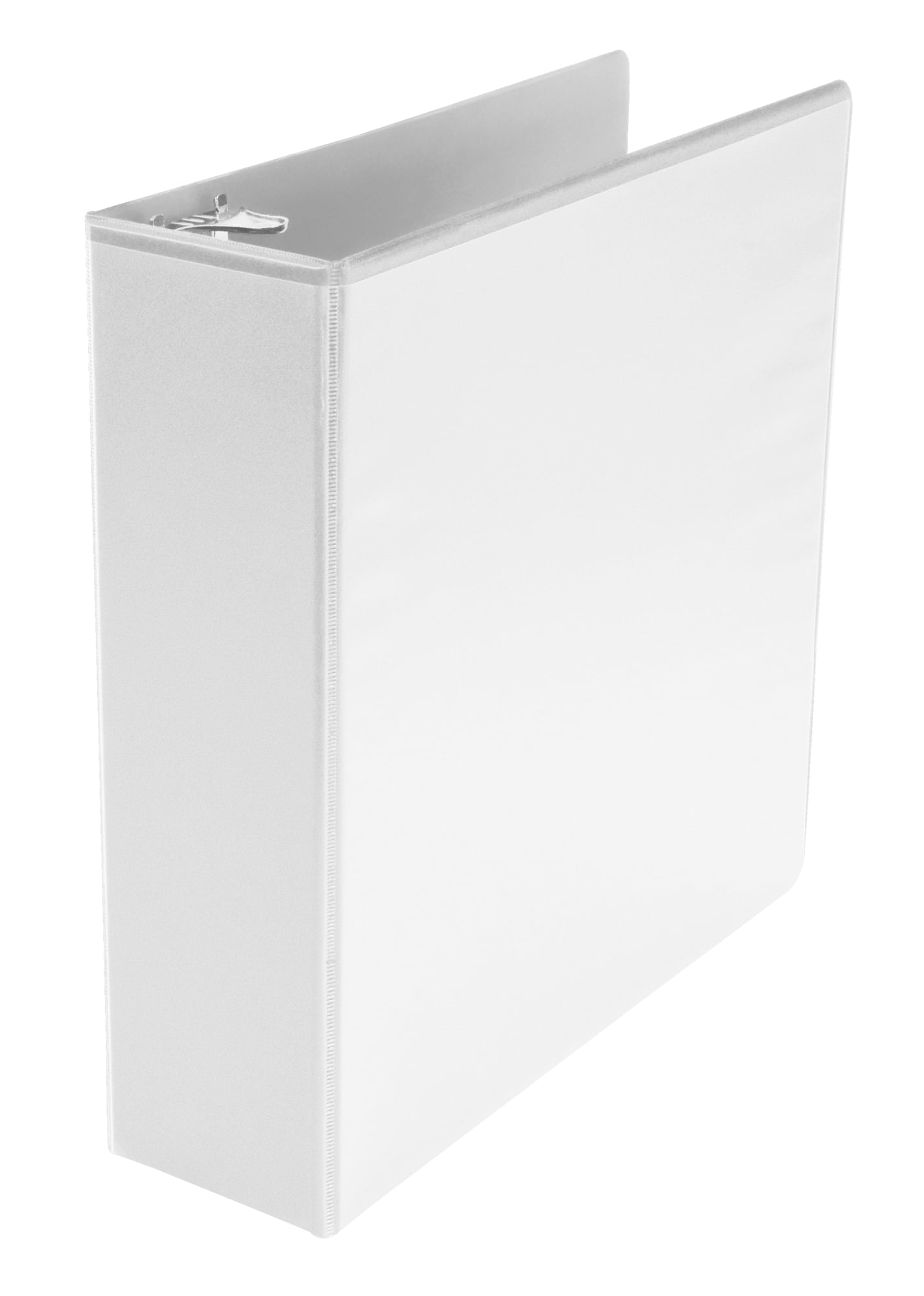 School Smart Polypropylene Round Ring View Binder, 3 Inch, White