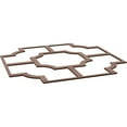 thumbnail image 6 of 33"W x 33"H x 3/8"T Extra Large Bradley Decorative Fretwork Wood Ceiling Panels, Walnut, 6 of 10