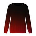 thumbnail image 5 of Sweatshirts for Womens Winter Fall Clothes Pullover Long Sleeve Hot-Print Gradient O Neck Sweatshirt Loose Blouse Tops, 5 of 5