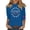 Royal Blue, variant on Women's T-Shirts America 250 Patriotic Flag Graphic Crew Neck 3/4 Sleeve Anniversary Top