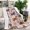 Multicolor, Black, White, variant on Dogs with Pioneer Flower Blanket,Comfortable Soft Flannel Throw Blanket,All Season,Warm Lightweight Blankets for Sofa Bed Couch Living Room Chair,30"x40"