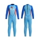thumbnail image 5 of Soidarity Traje de baño de una pieza para niños, conjunto de esnórquel a prueba de sol, traje de baño elástico con cremallera, traje de baño cálido Deportes acuáticos azul L Soidarity OD003312-03, 5 of 6
