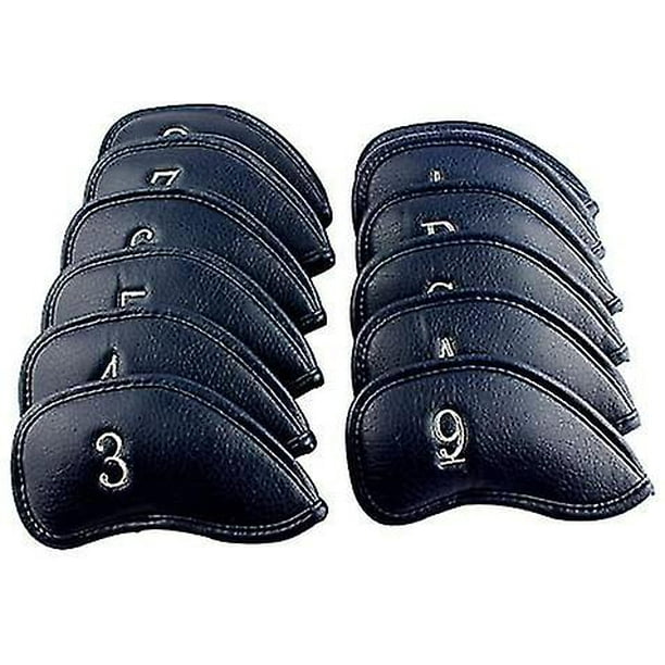 12 Piece Leather Golf Irons Head Cover Set Head Covers For All Brands
