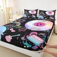 thumbnail image 3 of Manfei Teen Musical Note Full Size Sheets, Princess Butterfly Bed Sheets, Dreamy Mystic Galaxy Sheet Sets, Breathable Home Decor, 4 Pieces, 3 of 7