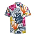 thumbnail image 3 of High Quality Hawaiian Shirts for Men Short Sleeve Aloha Beach Shirt Floral Summer Casual Button Down Shirts Blouses 59H74D, 3 of 7