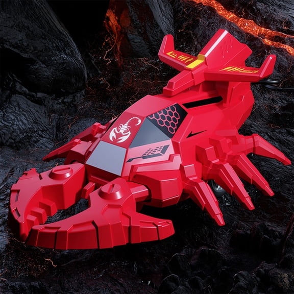 Remote Control Stunt Scorpion Car | Inertia-Powered Off-Road Vehicle with Claw Action | Durable Plastic 5.5" Toy for Indoor & Outdoor Racing