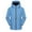 Blue, variant on Men's and Women's Rain Jacket Technical Winter Fleece Lined Casual Waterproof Windbreaker Sprint Coat Plush Thickened Outdoor Ski Outerwear Hooded Warm Coat Blue