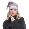 thumbnail image 5 of Fuzoiu Flamingo Print Santa Hat Christmas Hat for Adults,Santa Hats with Pompom, Unisex Xmas Holiday Hat for Christmas New Year Festive Party Supplies, 5 of 6