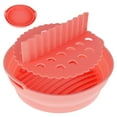 thumbnail image 6 of Relax love Air Fryer Liner Tray 2Pcs with Handle Reusable Air Fryer Liner Heat Round Baking Pan Foldable Air Fryer Accessories Liners for Air Fryer Oven Microwave,Pink, 6 of 11