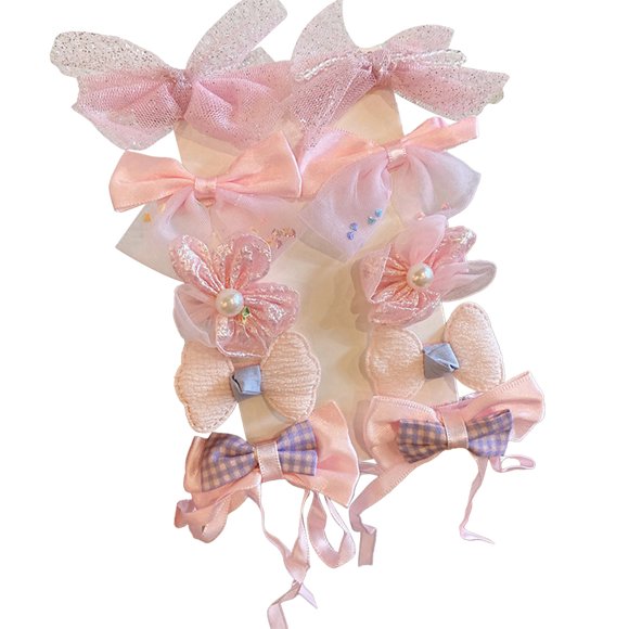 Pinzas para el cabello de bebés de colores, 10 pinzas lindas para niñas, pinzas para el cabello con forma de flor, accesorios para el cabello para niñas pequeñas, adolescentes y niños.
