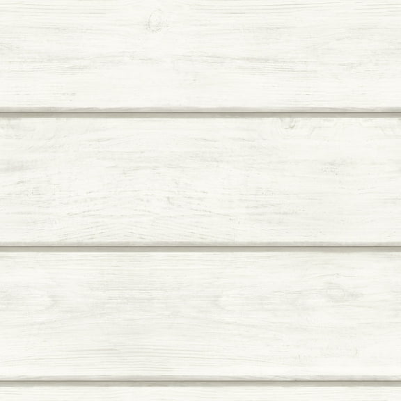 Chesapeake Cassidy Off-White Wood Planks Wallpaper