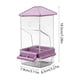 thumbnail image 3 of Comedero automático para loros: comedero transparente montado en la pared para aves pequeñas en interiores o exteriores, 3 of 6
