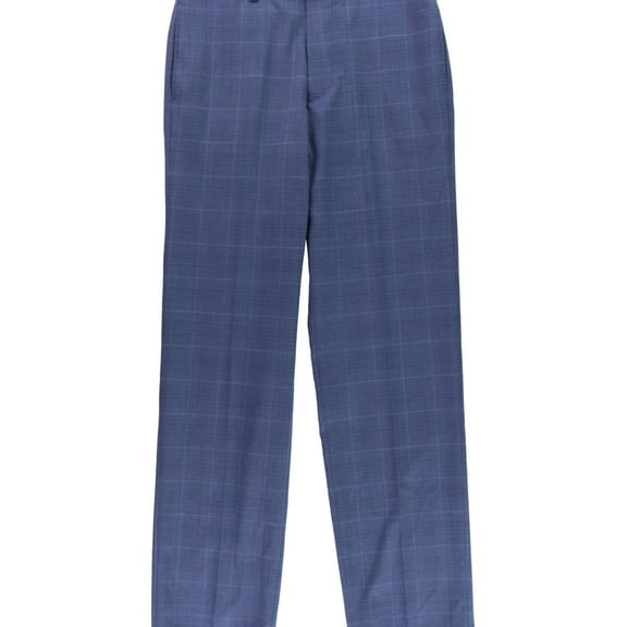 Tommy Hilfiger Mens Solid Stretch Casual Trouser Pants, Blue, 30W x 32L