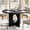 Black, variant on TacleeKii Round Dining Table, 47" Kitchen Table for 4-6 People, for Dining Room, Kitchen, Living Room, Black