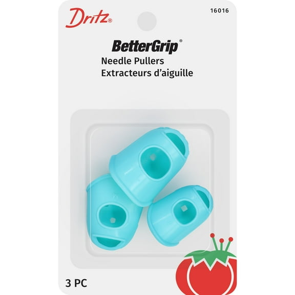 Dritz Better Grip Rubber Needle Pullers, 3 Count for sewing and needle projects