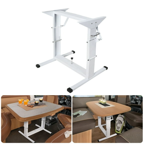 Adjustable RV Folding Table Stand & Convertible Bed Frame, Heavy-Duty Aluminum Base for Camper, Motorhome, Van & Boat — Durable Design, Fast Local Delivery