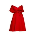 thumbnail image 3 of Soighxzc Robes pour Femmes Robe d'Été Décontractée Fourreau Grande Taille Robe Midi Manches Courtes Épaules Dénudées Robe de Soirée Noire G, 3 of 4
