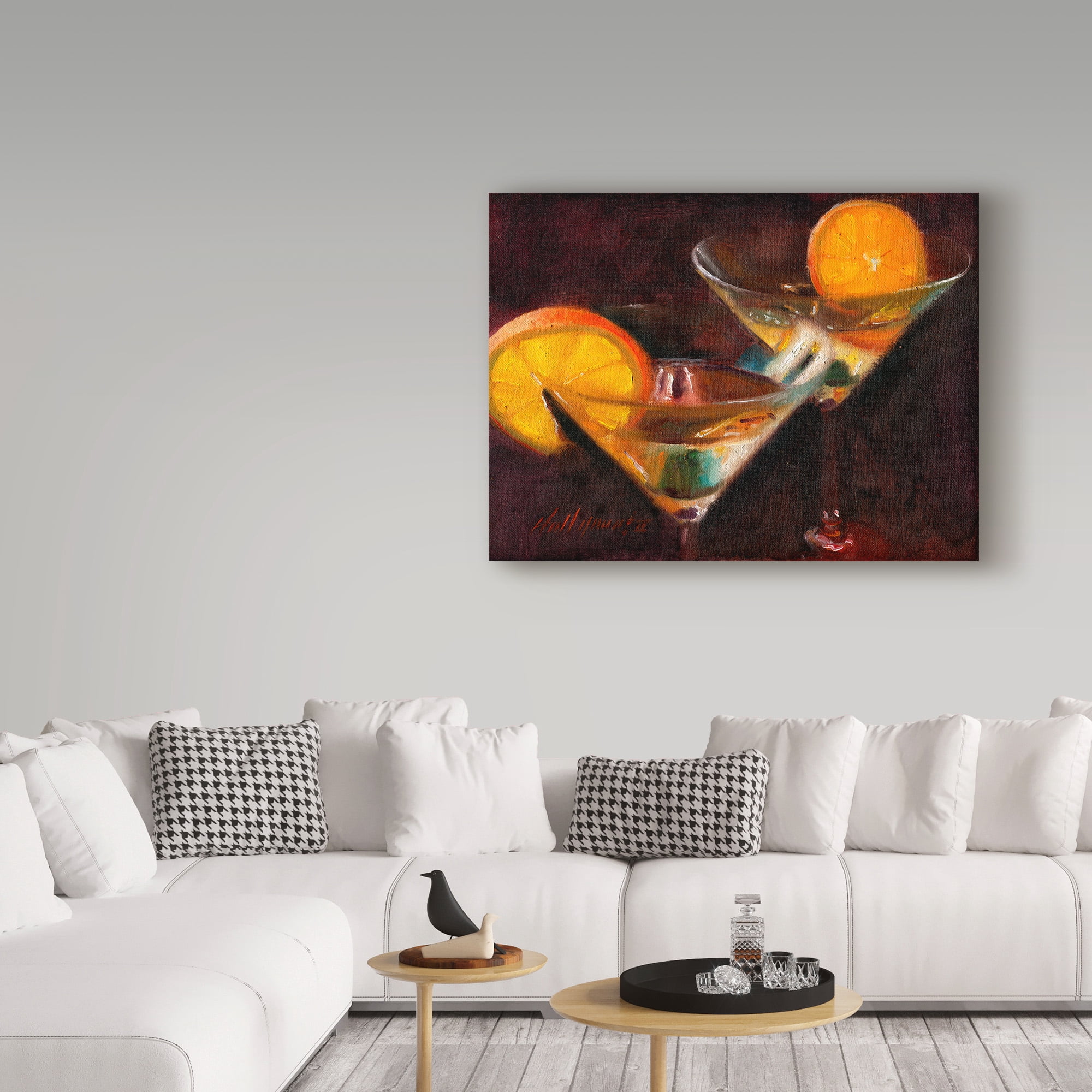 Trademark Fine Art 'Orange Martini Cocktail' Canvas Art by Hall Groat Ii